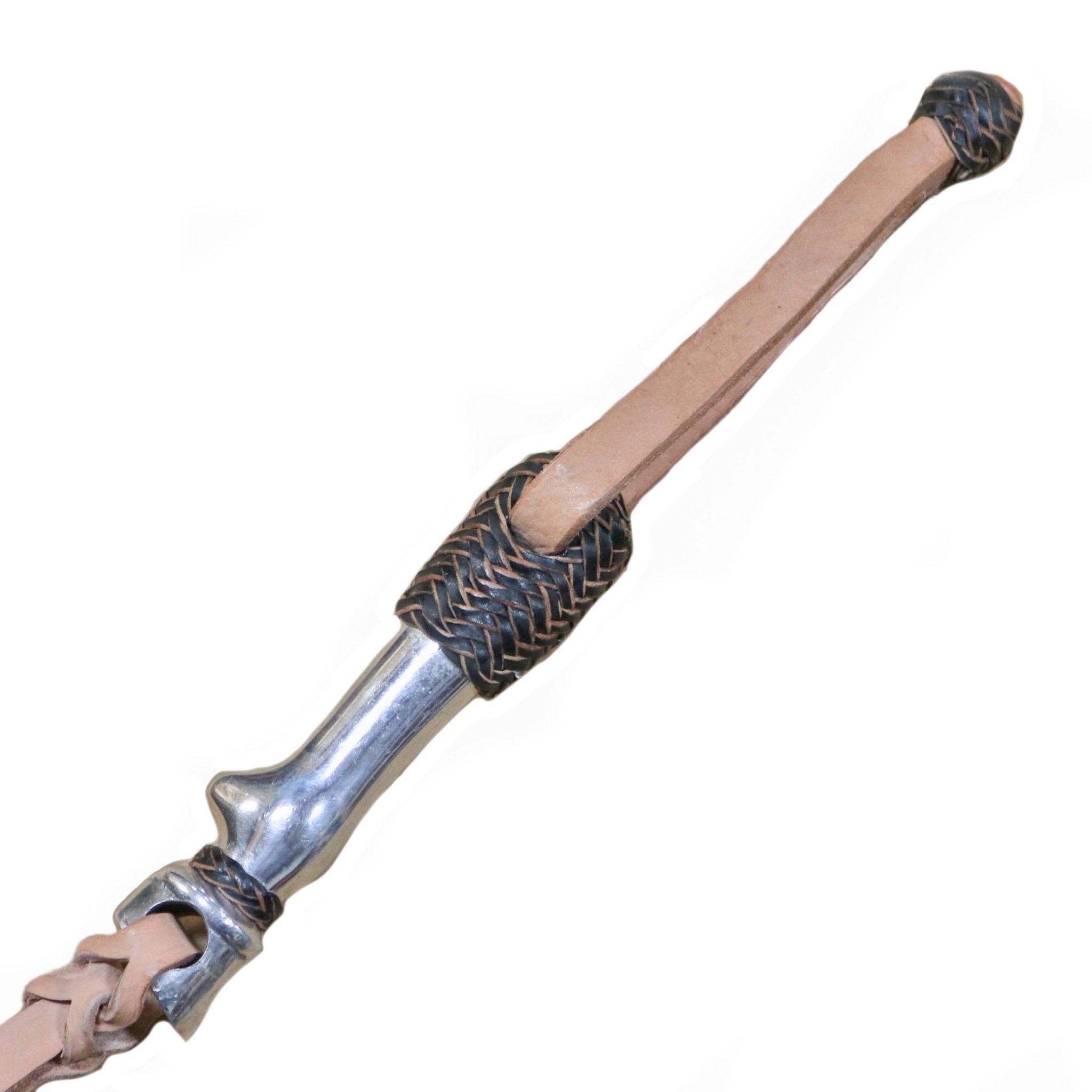 Cuarta Cuero Crudo De Flor Charro Rawhide Quirt
