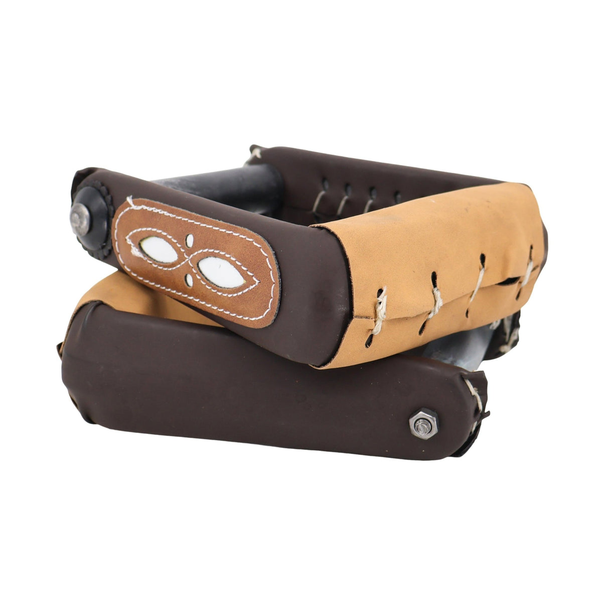 Brown Estribos Charros Economic Replacement Horse Stirrups - M - Royal Saddles - Charro Saddle Parts