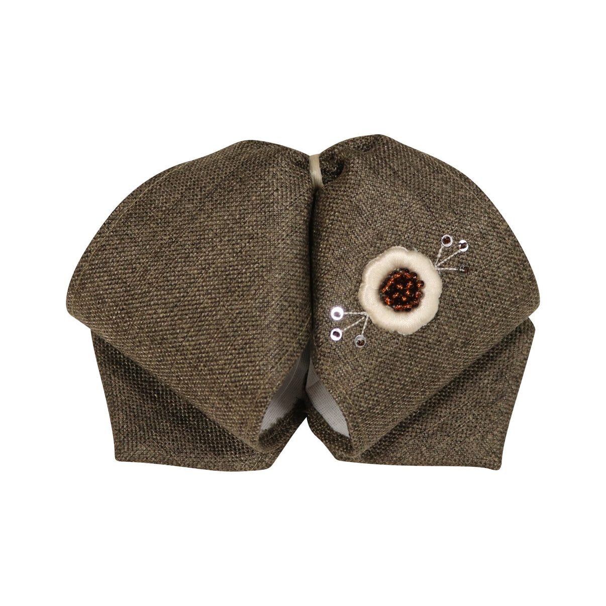 Cafe Bordado Charro Mono Bowtie Charreria - M - Royal Saddles - Monos Charros