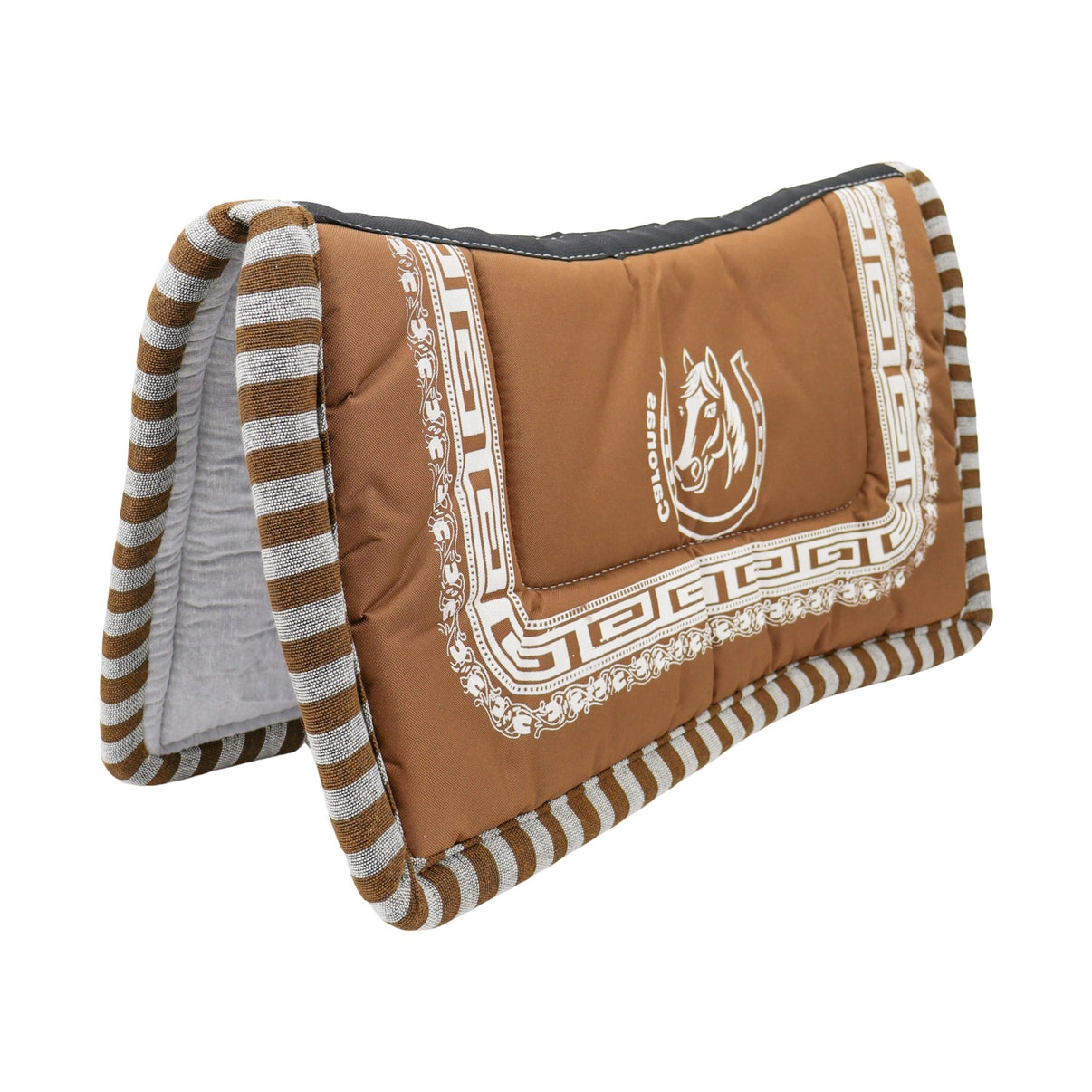 Carona Charra Tan Montura Horse Saddle Pad - M-Royal Saddles - Charro Pads/Caronas