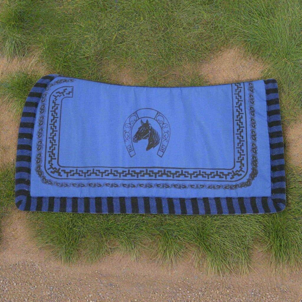 Horse Saddle Pad Azul Carona Charra Charreria