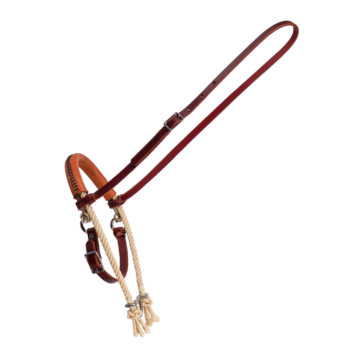 Cavesson Double Ixtle Rope Western Noseband USA Made - M-Royal Saddles - Western Headstall/Bosal