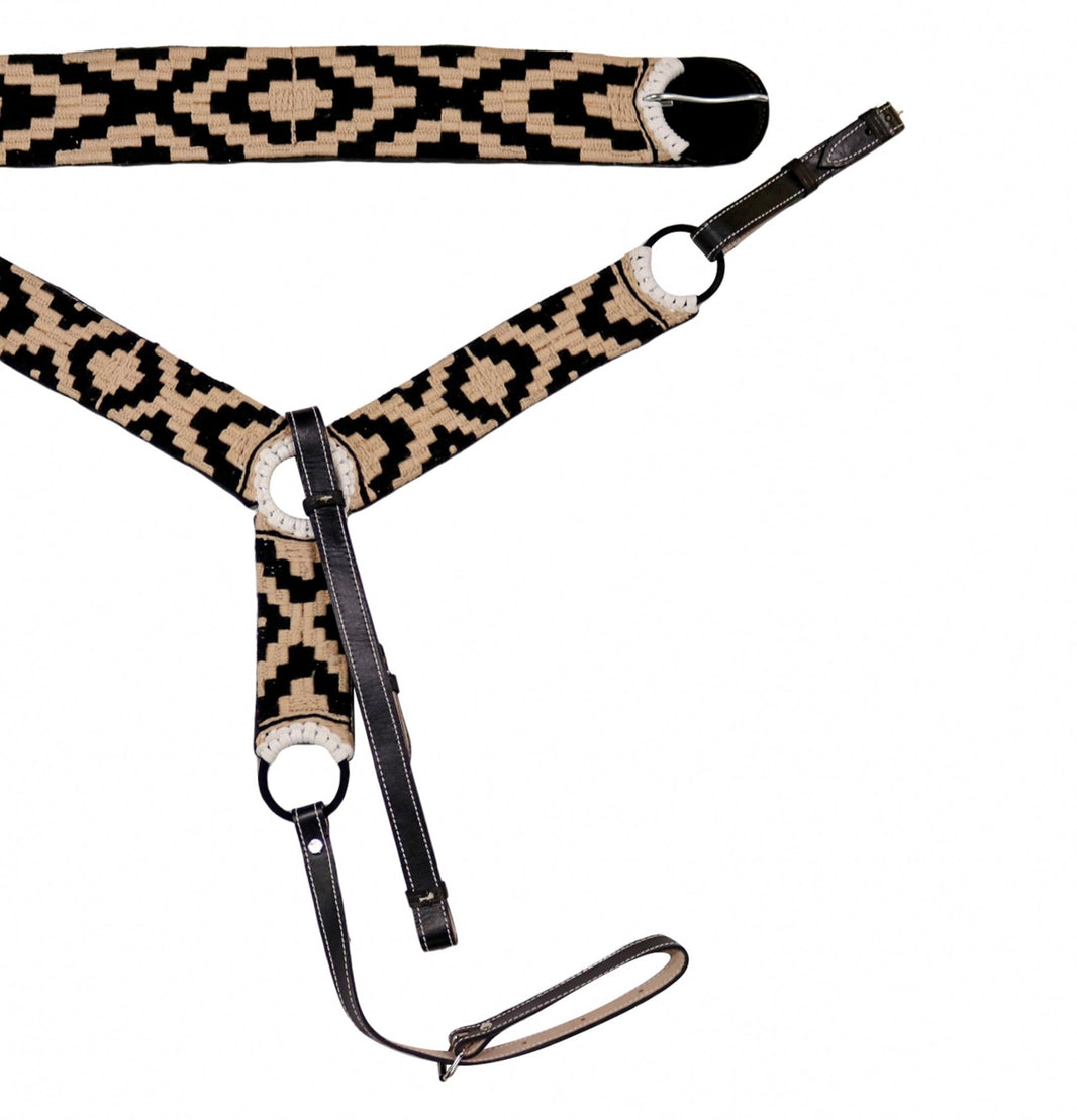 Brown Charro Pechera Breastcollar Borrega 34.5