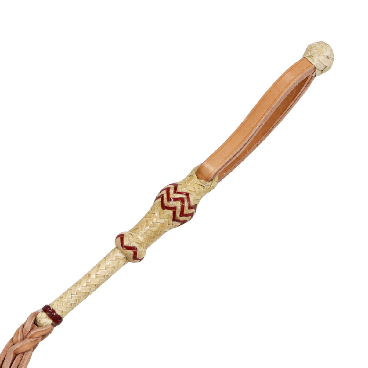 Charro Cuarta Cuero Crudo Rawhide Cowboy Quirt - M - Royal Saddles - Charro Whips/Cuartas