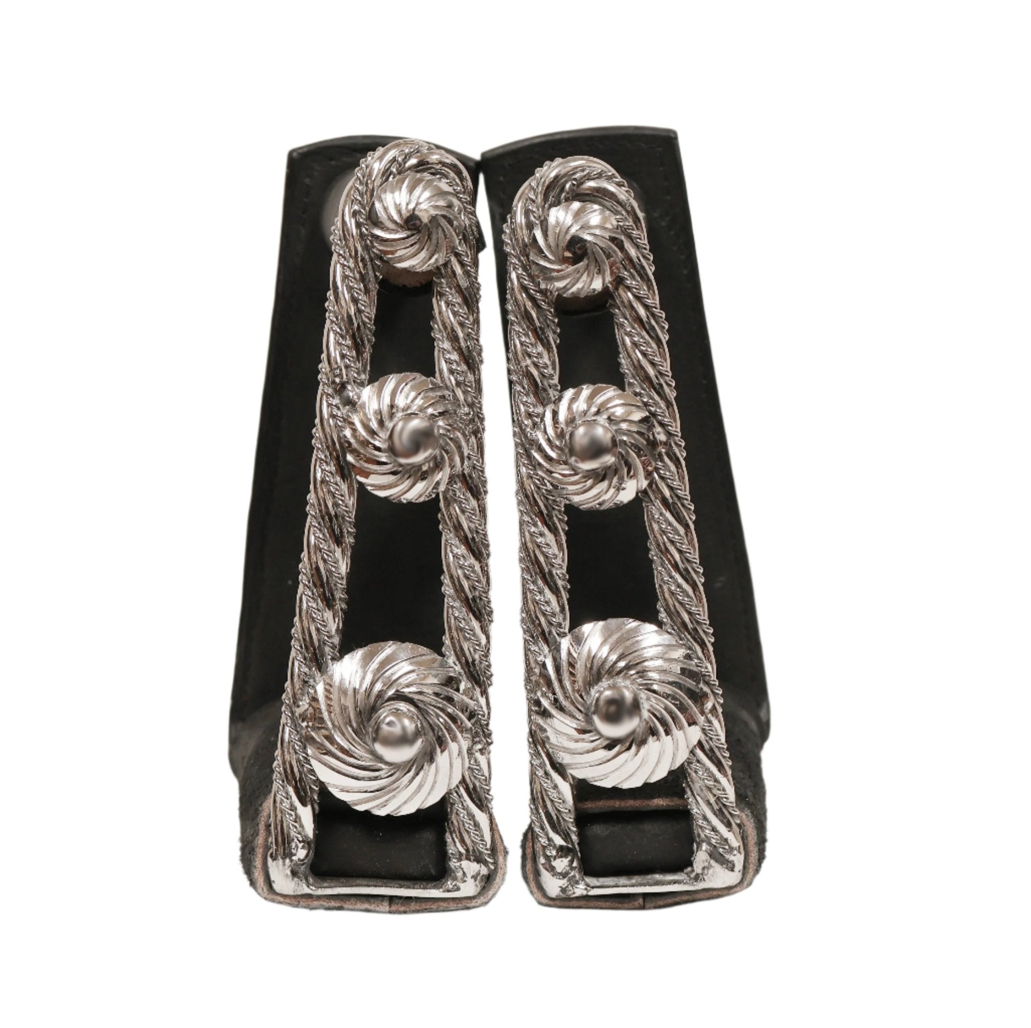 Étriers (Estribos) Charro Lisses Pour Selle De Cheval - Style Traditionnel Mexicain, Par M-Royal Saddles