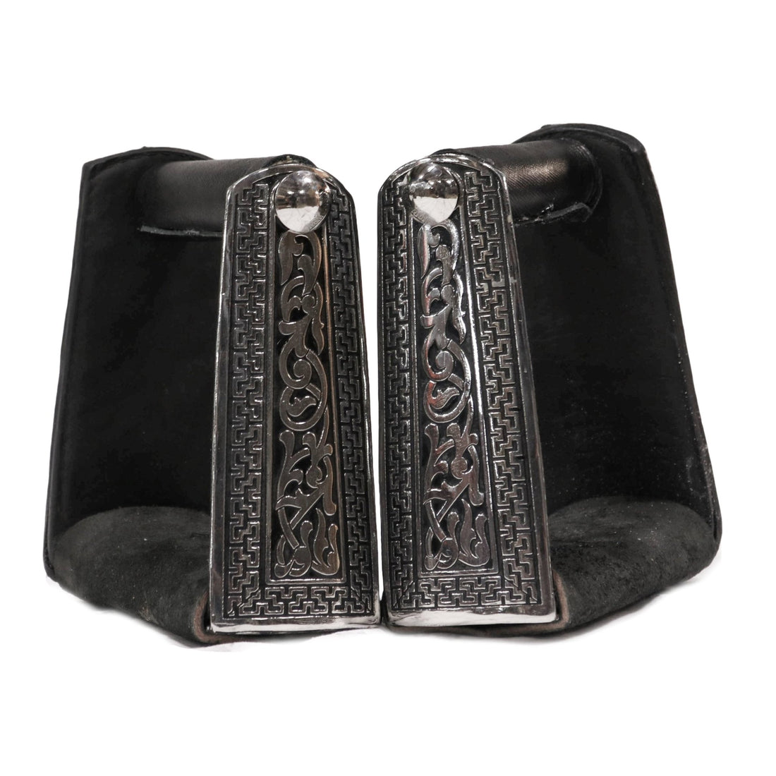 Simple Stainless Steel Charro Stirrups | Estribos Charros Acero Inoxidable