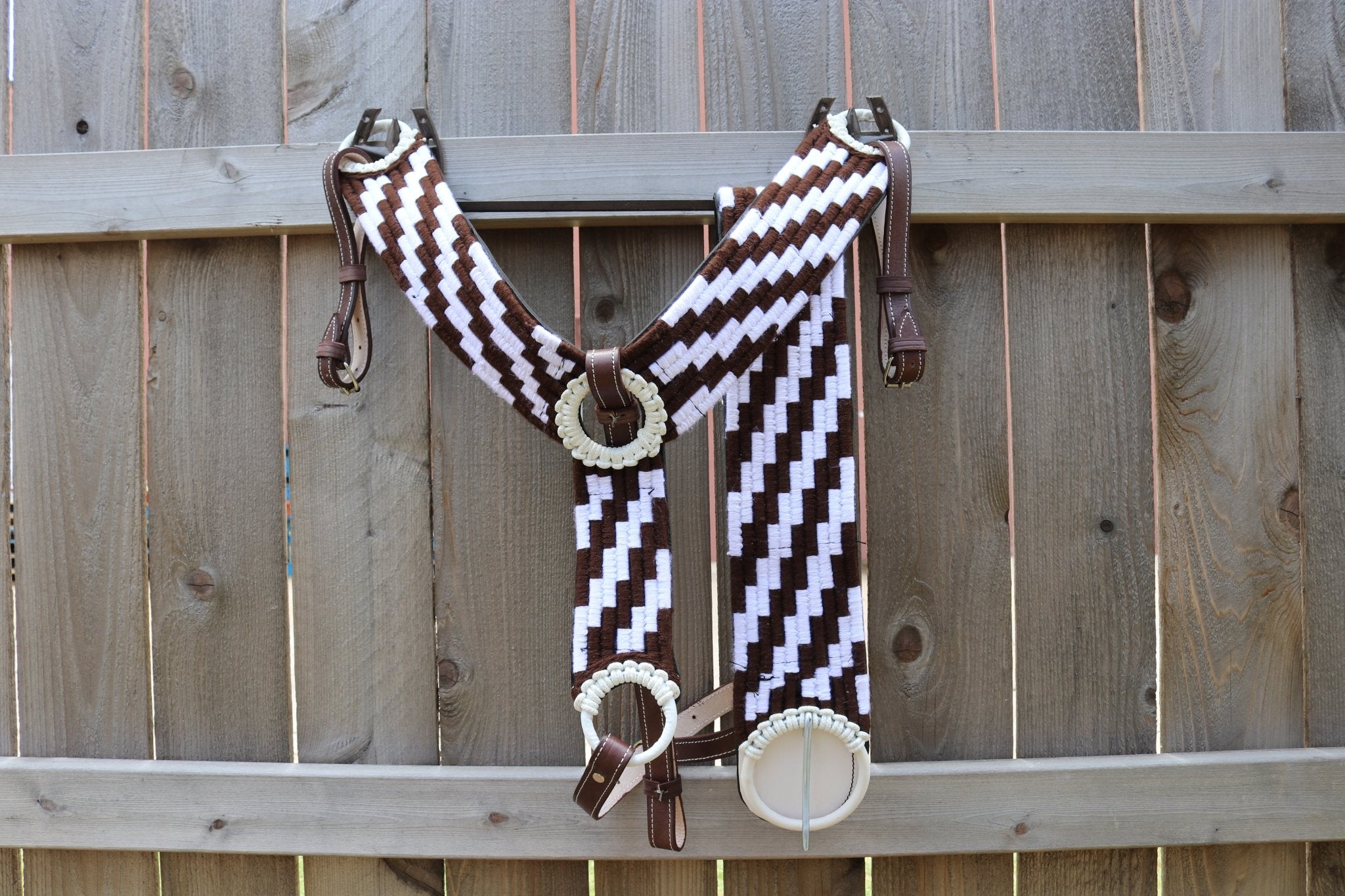 Charro Dark Brown Tie Down Bajador Pechera Breastcollar