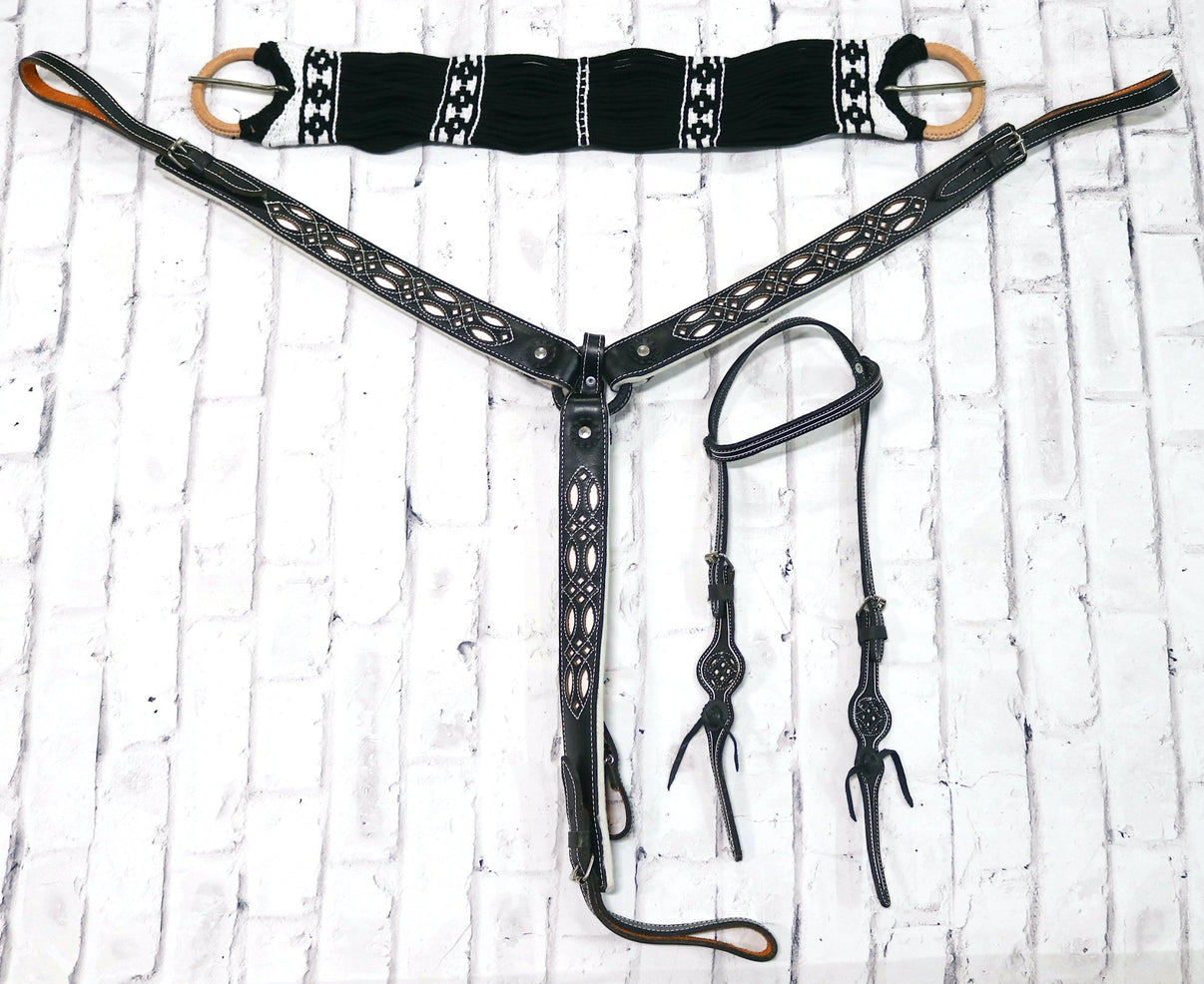Charro Horse Caballo Tack Lienzo Bundle - M - Royal Saddles - Charro Tack Sets