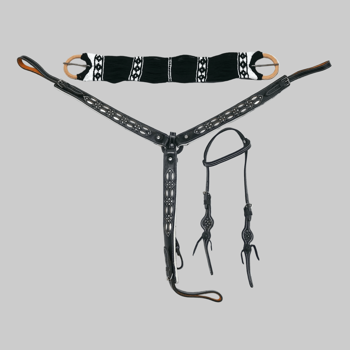 Charro Horse Caballo Tack Lienzo Bundle - M - Royal Saddles - Clearance/ Bundle Deals