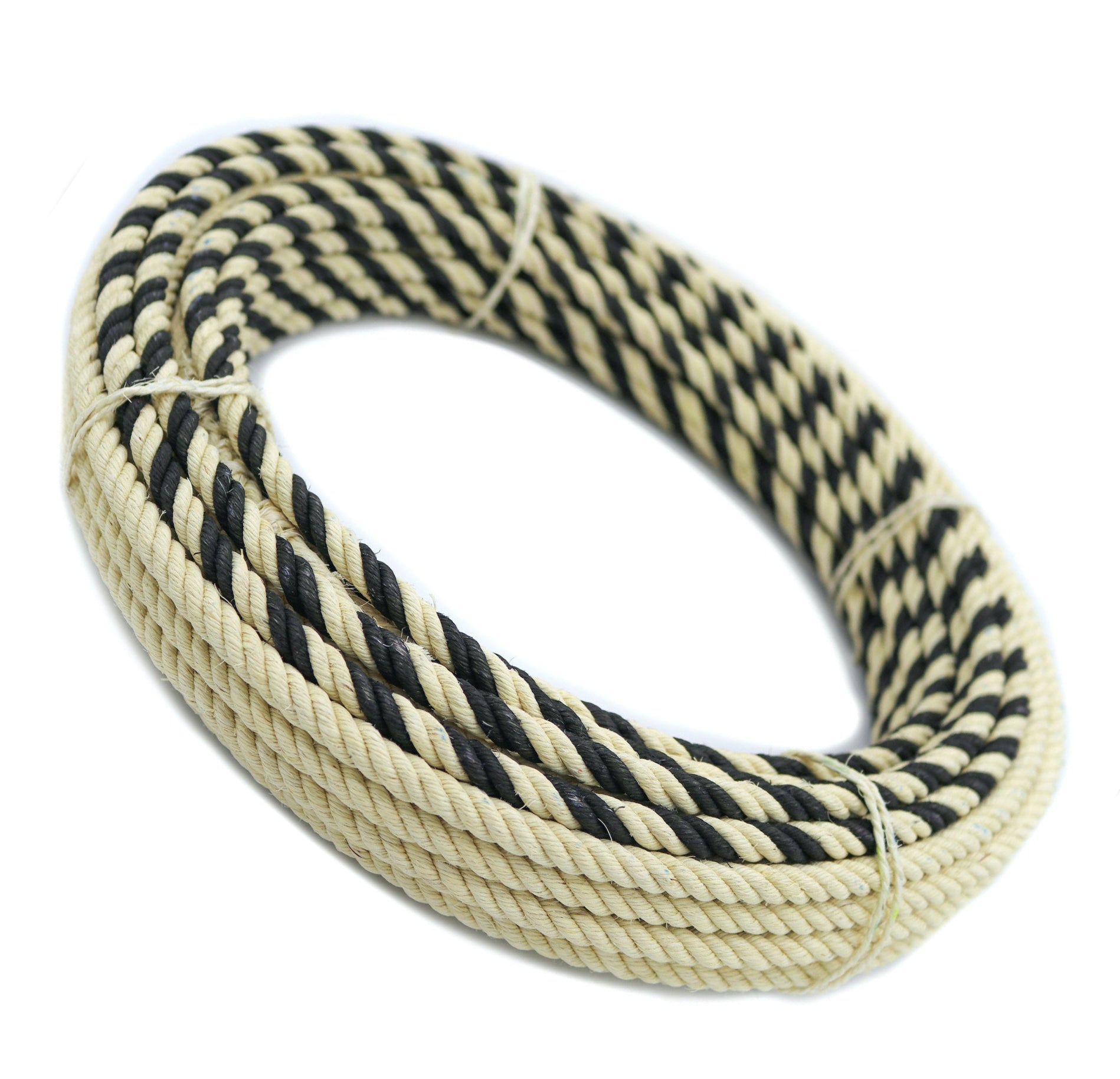 Charro Ixtle Black 17Mts (55FT) Maguey Soga Rope Lasso - M-Royal Saddles