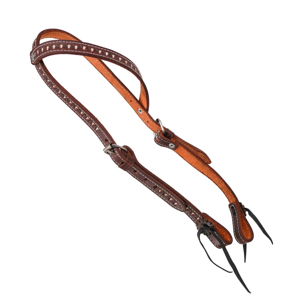 Charro Jaraneada Cafe Cabezada Horse Headstall - M-Royal Saddles - Charro Headstalls/Cabezada