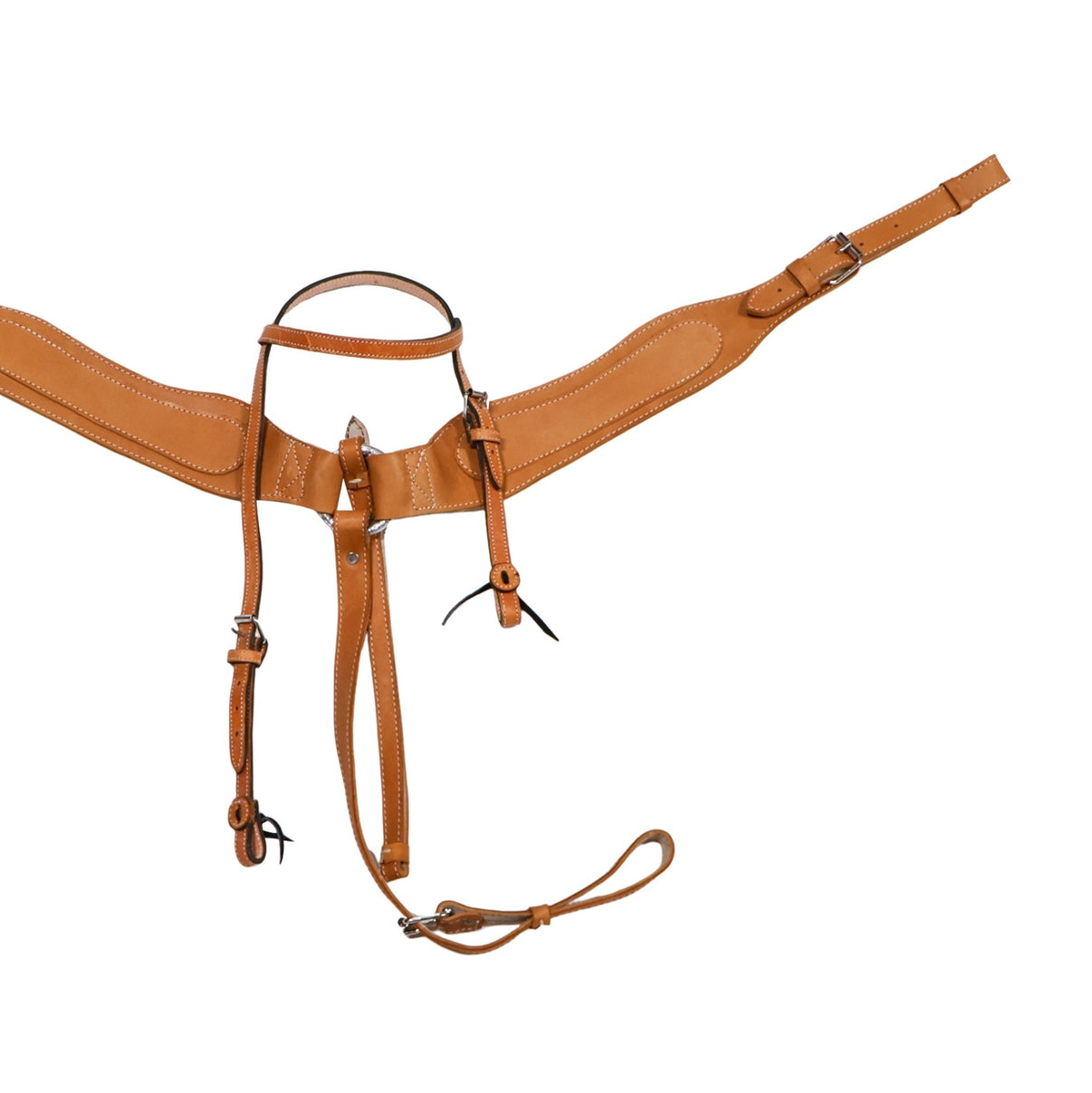 Charro Miel Breastcollar Cabezada Headstall Set - M - Royal Saddles - Charro Breastcollar/Pechera