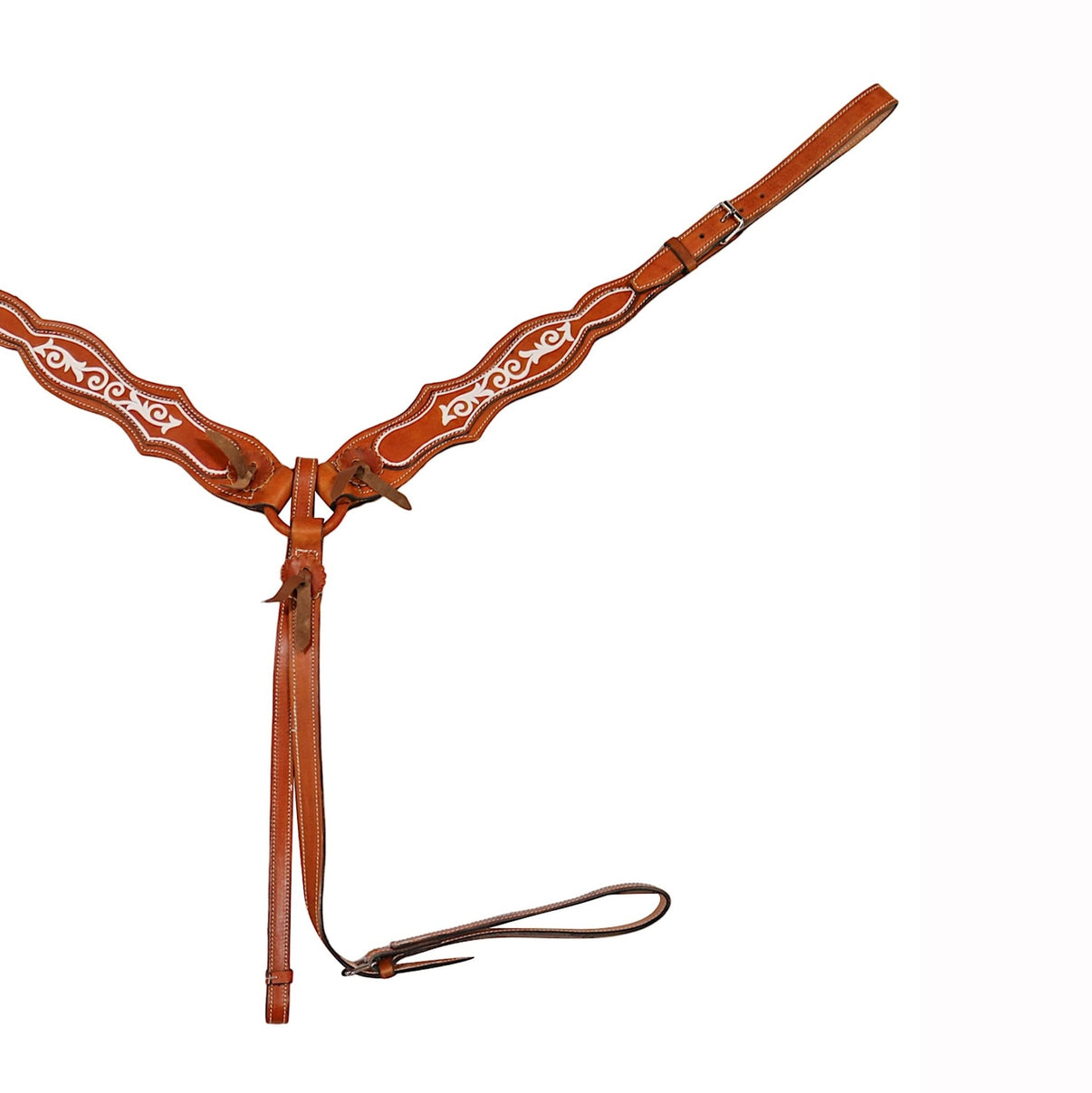 Charro Miel Pecho Pretal Tan Caballo Breastcollar - M - Royal Saddles - Charro Breastcollar/Pechera