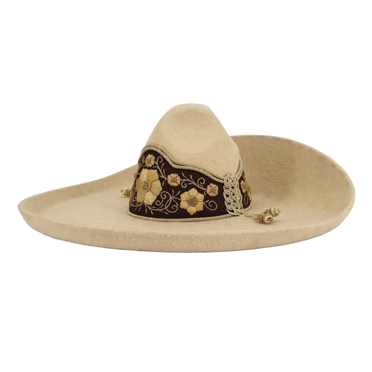 Charro MX 56 Crema Sombrero De Lana Hat - M-Royal Saddles - Sombreros Charros