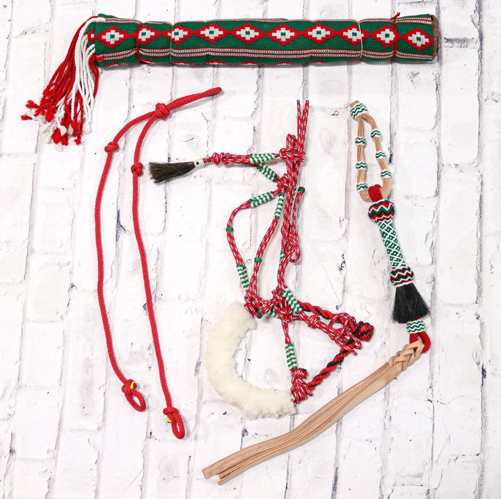 Charro Red Trio Tack Set