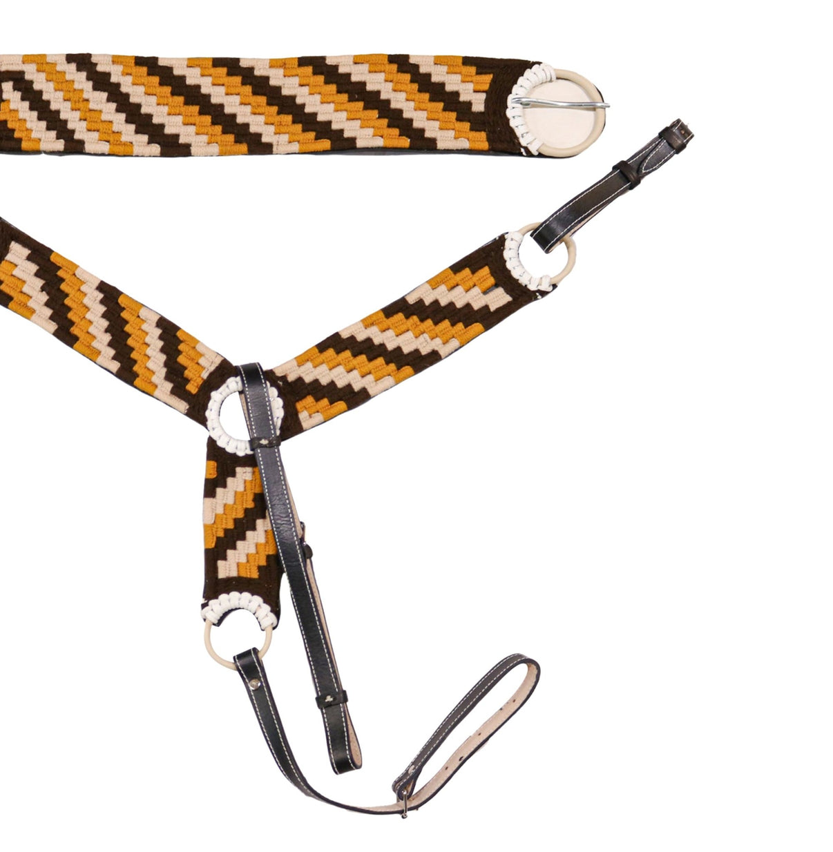 Charro Pechera & Cincho Set Breastcollar/ 30.5" Charro Cinch - M - Royal Saddles - Charro Breastcollar/Pechera