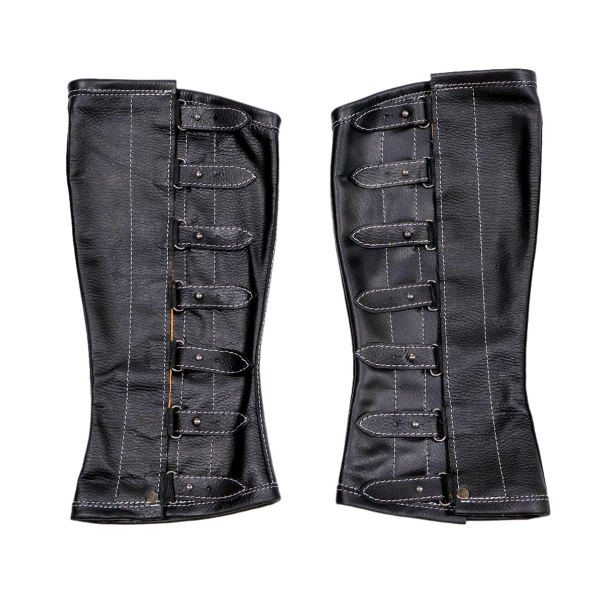 Charro Polainas Espanolas Para Montar Leather Half Chaps - M - Royal Saddles - Charro Polainas/Chaps