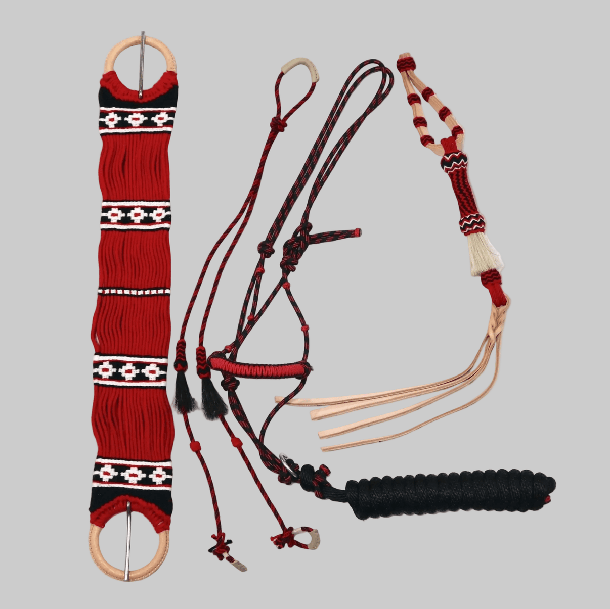 Charro Red Horse Caballo Tack Set - M - Royal Saddles - Clearance/ Bundle Deals