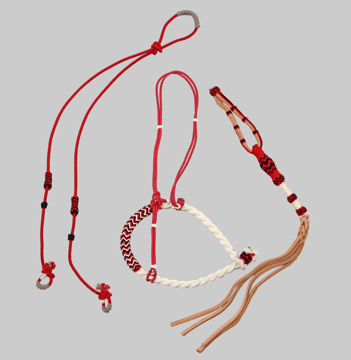 Charro Red Trio Tack Set - M - Royal Saddles - Clearance/ Bundle Deals
