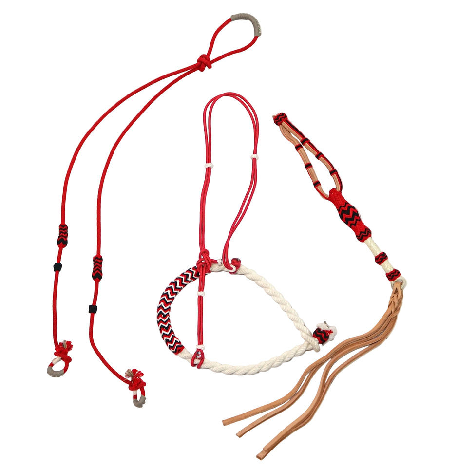 Lot De Sellerie Mexicaine Charro Pour Cheval – Tapis Et Licol En Toile, Neuf Sous Emballage