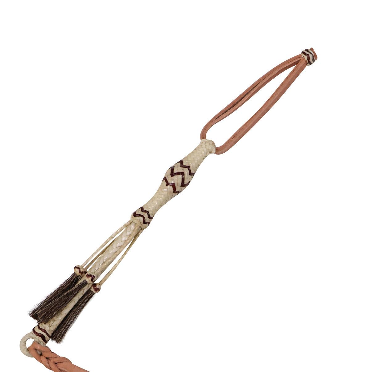 Charros Cuarta Trenzada Cuero Crudo Rawhide Braided Quirt - M - Royal Saddles - Charro Whips/Cuartas