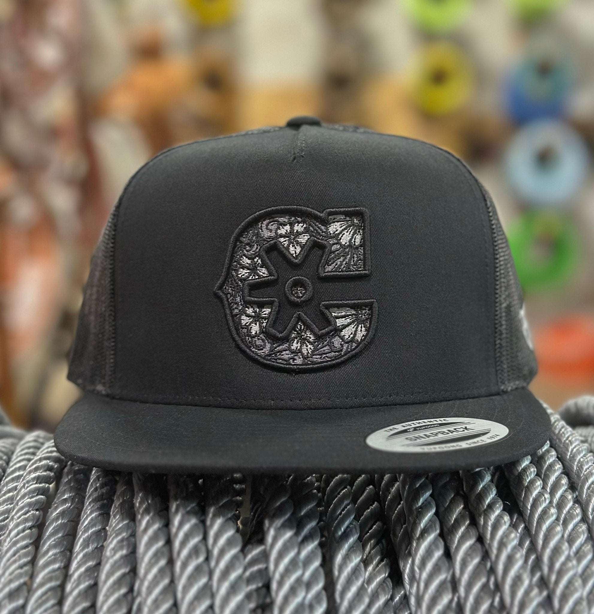 3D Charcoal Charros Original Trucker Cap