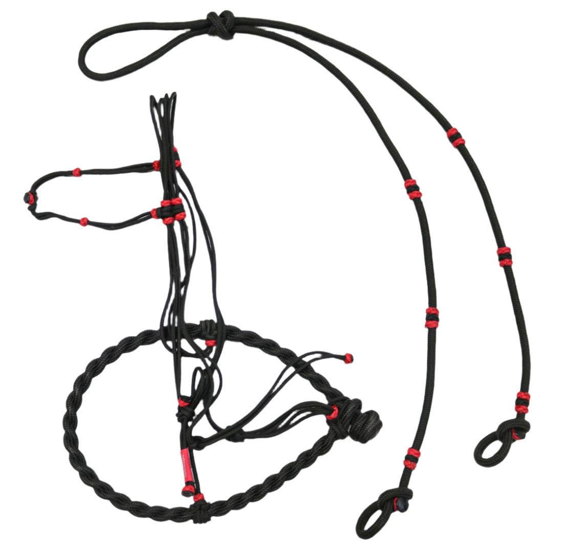 Vino Maroon Cabresto Bosal Charro Trenzado Horse Braided main image 1
