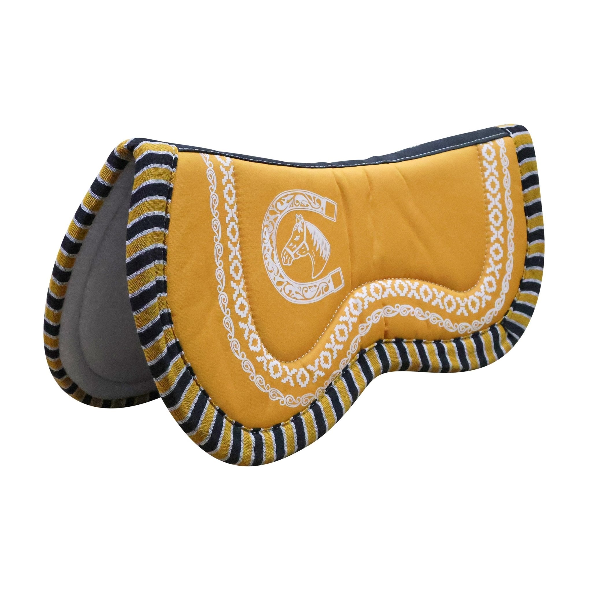 Red Charro Mantilla Carona Suadero Saddle Pad