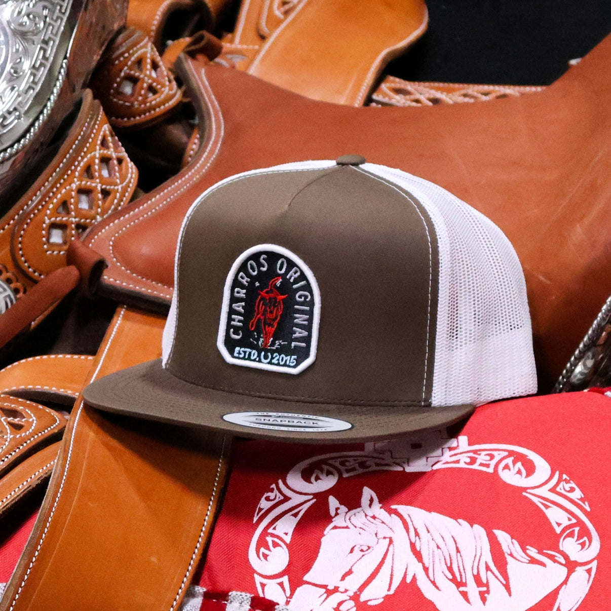 Classic Brown Charros Original Trucker Cap - M - Royal Saddles - Charros Original Hats