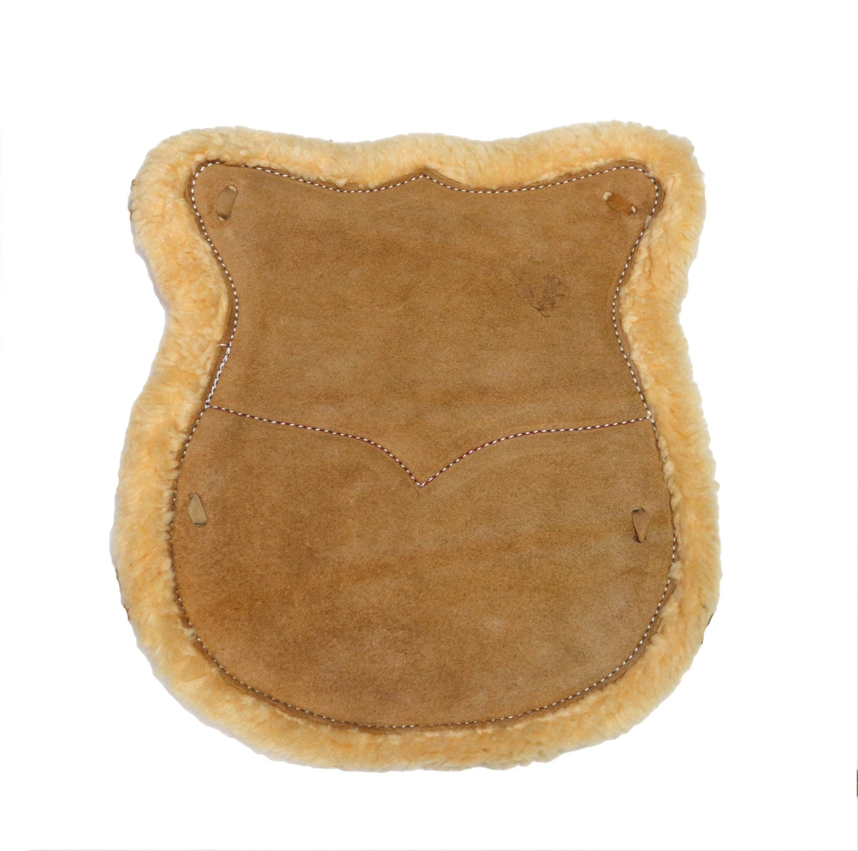 Coral Asiento De Borrego Charro Western Saddle Leather Wool Cushion - M - Royal Saddles - Charro Saddle Parts