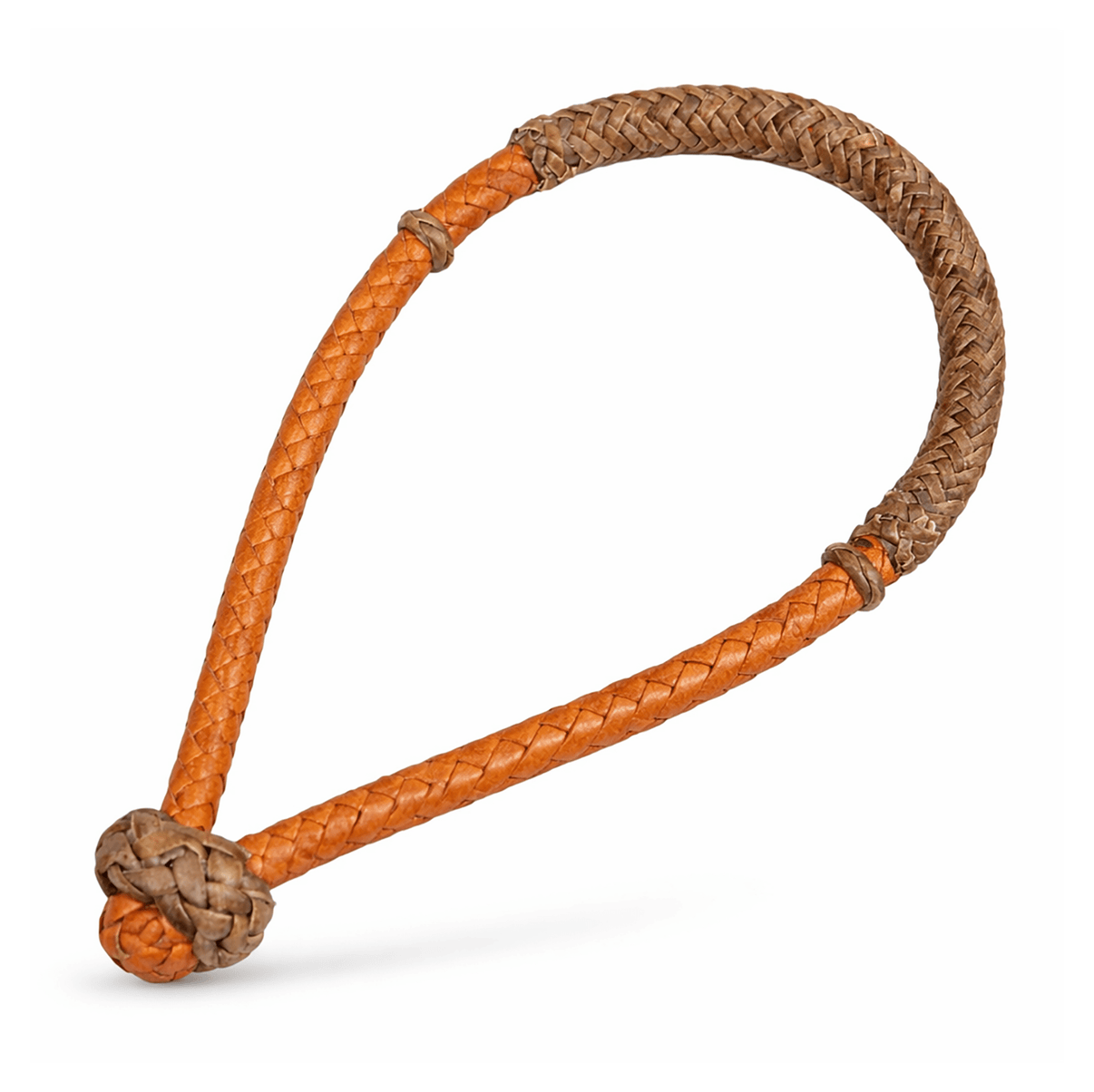 Cowboy 1/2" Working Tan Natural Bosal Braided Leather Rawhide - M - Royal Saddles - Western Headstall/Bosal