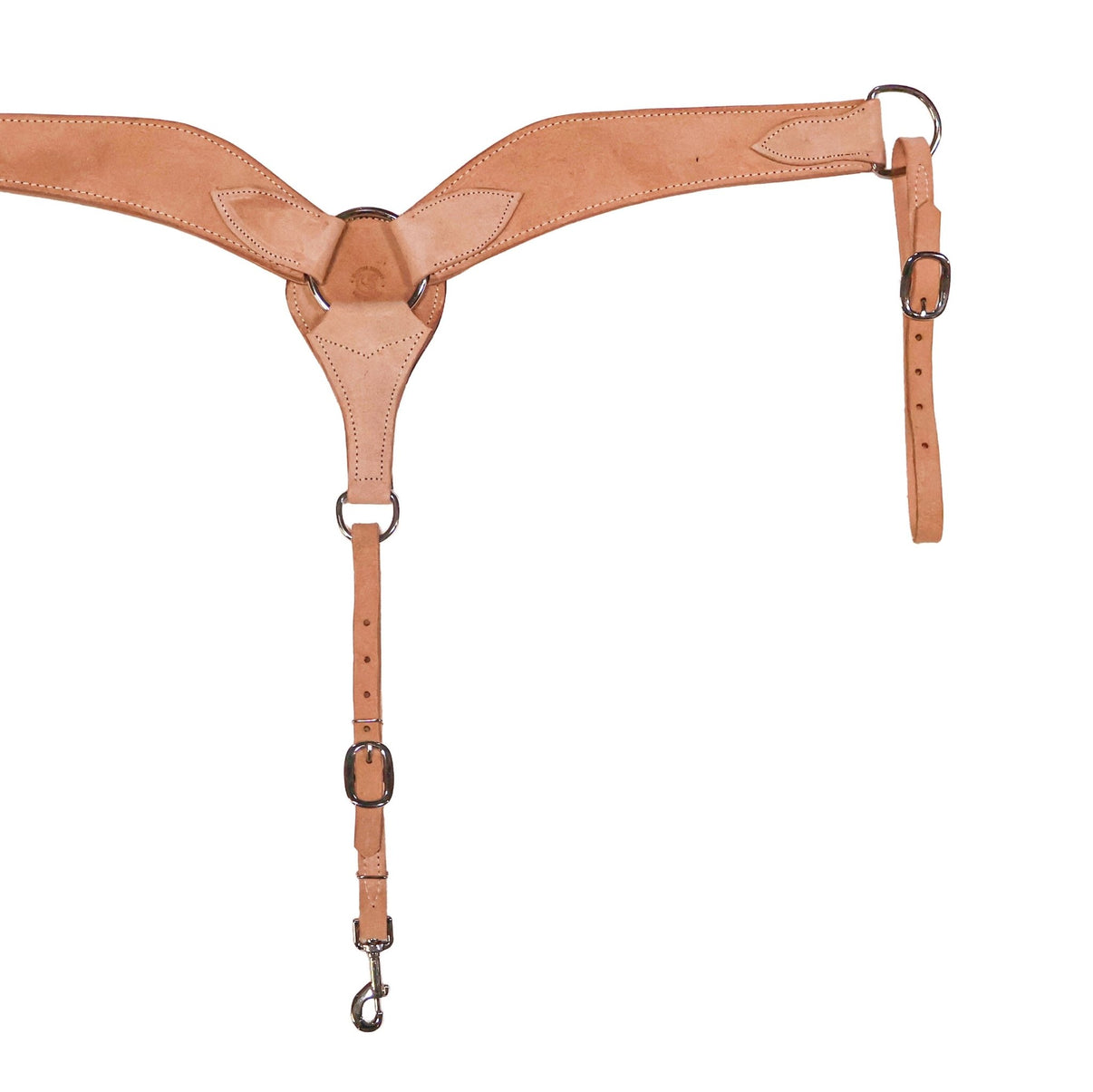 Cowboy Roughout Leather Western Breastcollar USA Made - M - Royal Saddles - Western Breastcollar