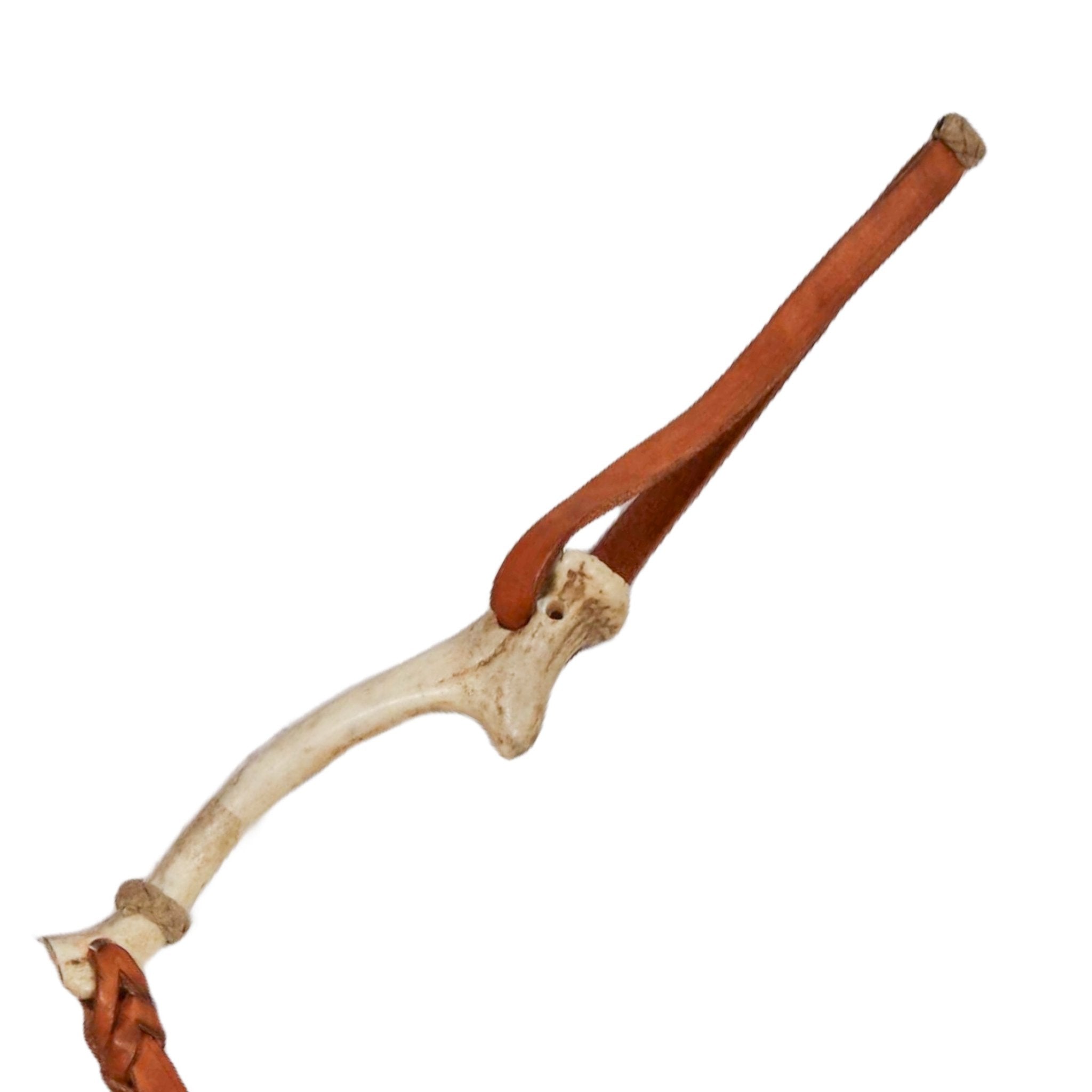 LOT DE RÊNES EN CUIR BRUT MARRON ET QUIRT DE CHEVAL, SET