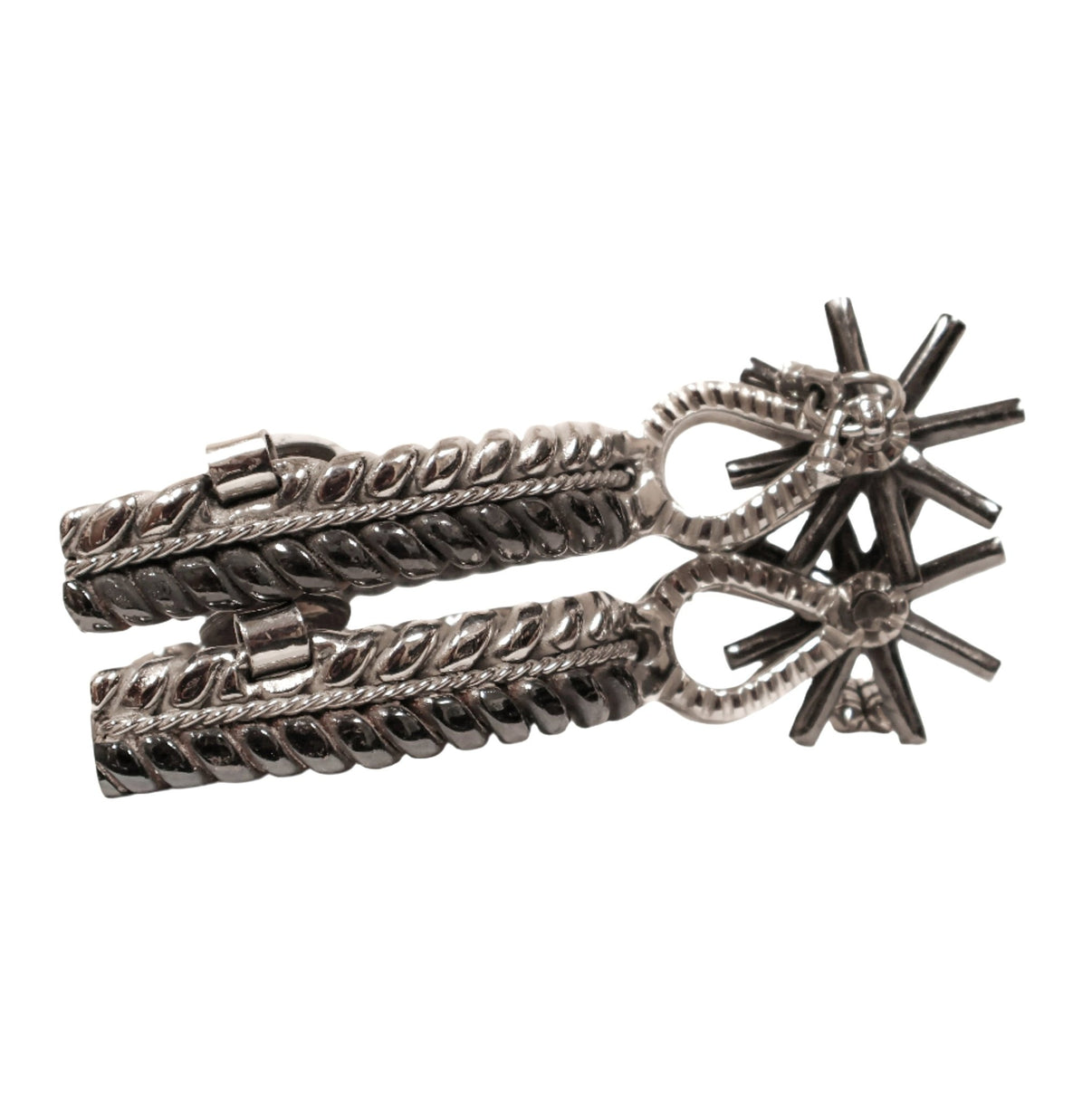 Espuelas Charro Spurs Twisted Diseno Acero - M - Royal Saddles - Charro Spurs/Espuelas