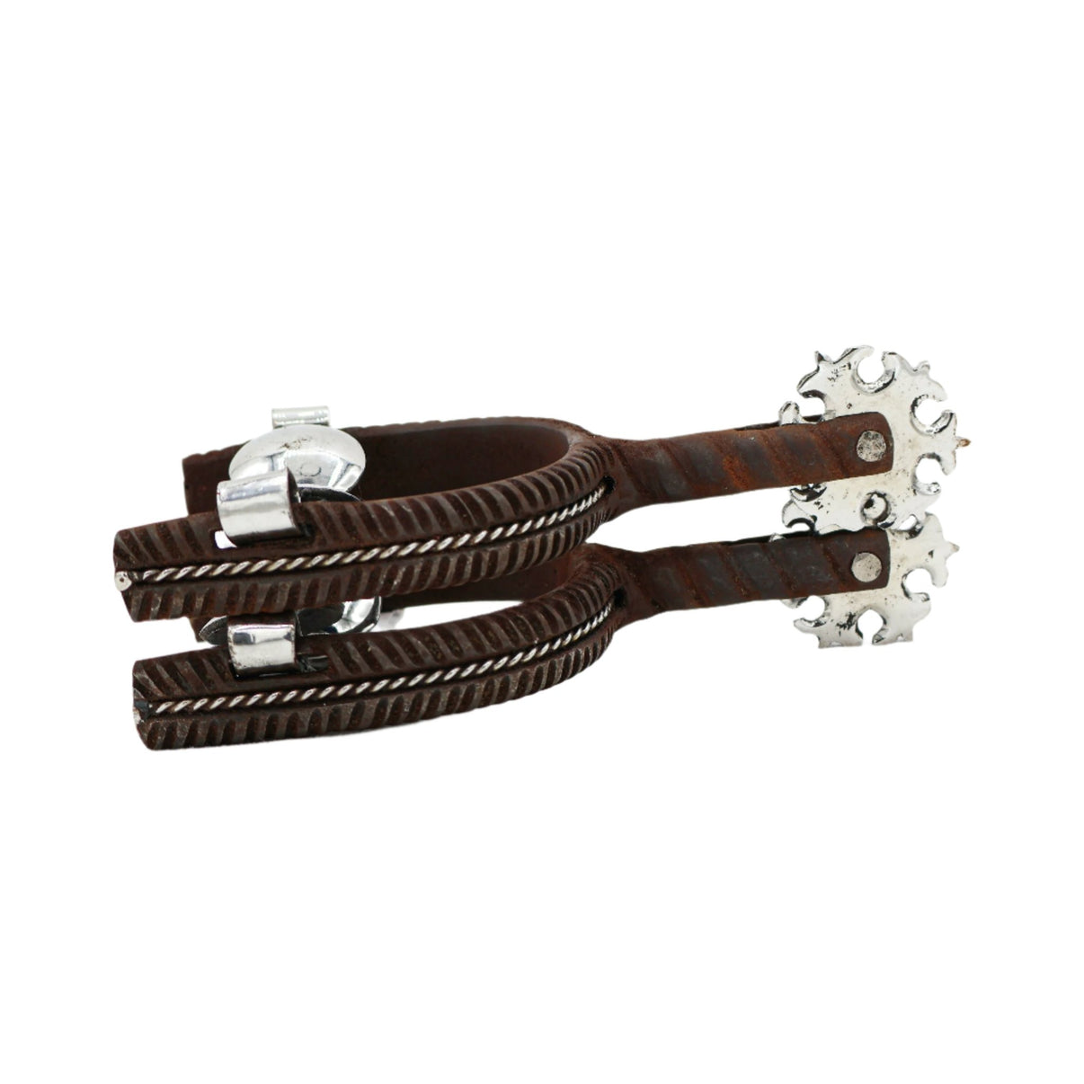 Espuelas Oxidadas Rustico Mexican Charro Spurs - M - Royal Saddles - Charro Spurs/Espuelas