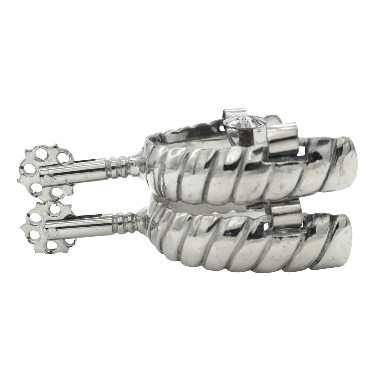 Espuelin Espuelas Charra Spurs Acero Lienzo - M - Royal Saddles - Charro Spurs/Espuelas