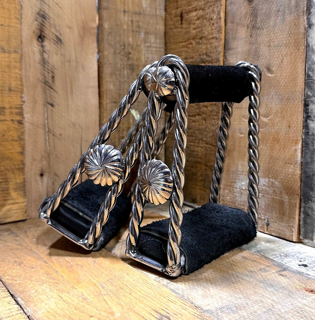 Charro Greca Stirrups Estribos Acero Inoxidable