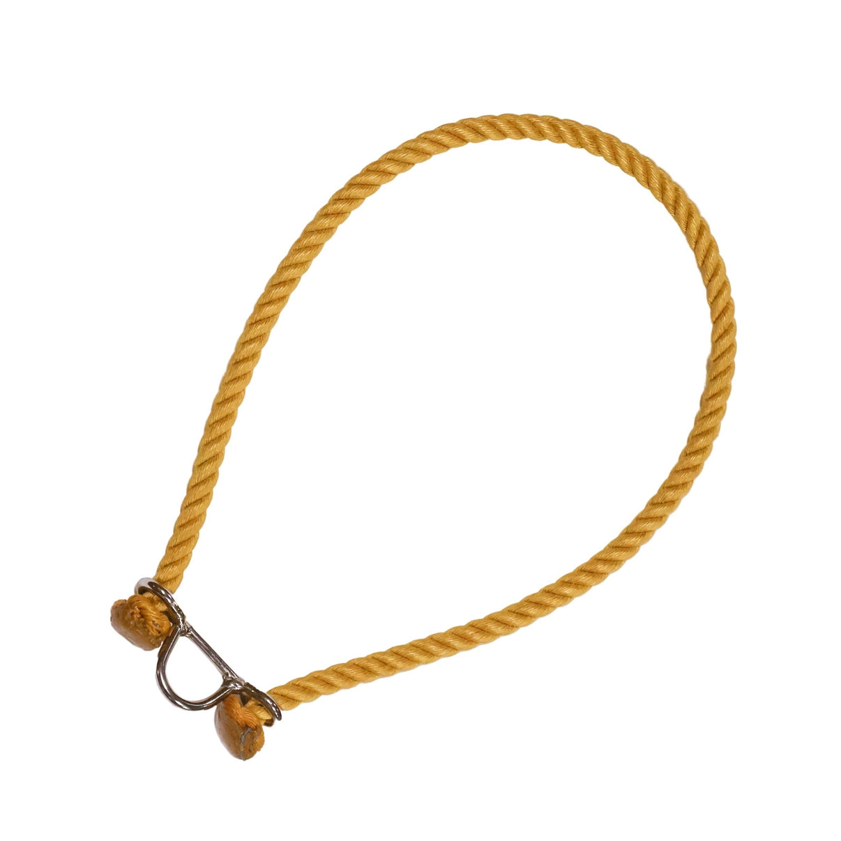 Gold Lariat Rope Noseband(Lead Core) Bosal Tie Down - M - Royal Saddles - Charro Bozal