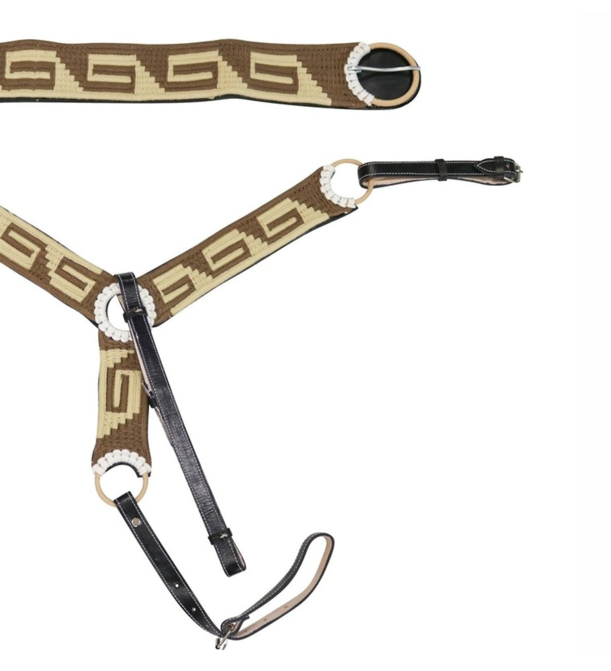 Greca Charro Breast Collar 35.5" Cincho Pecho Pretal - M - Royal Saddles - Charro Breastcollar/Pechera
