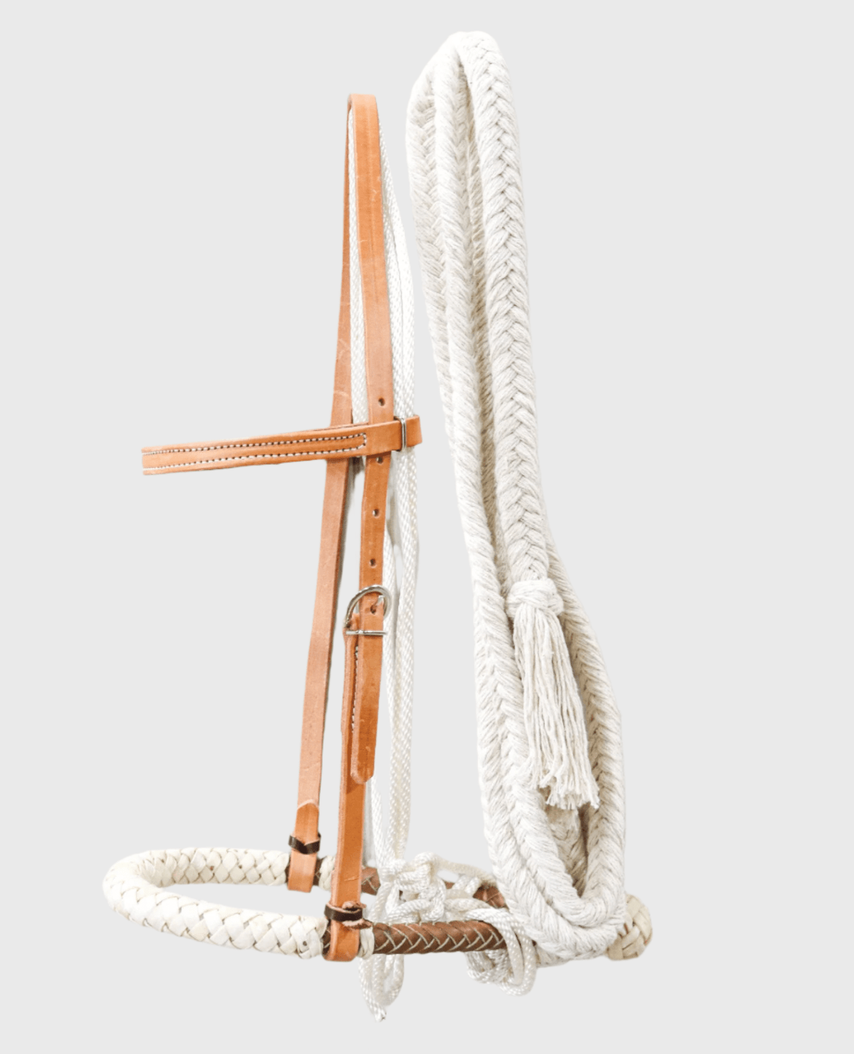 Heavy Duty Western Horse Breaking Training Hackamore - M - Royal Saddles - Western Headstall/Bosal