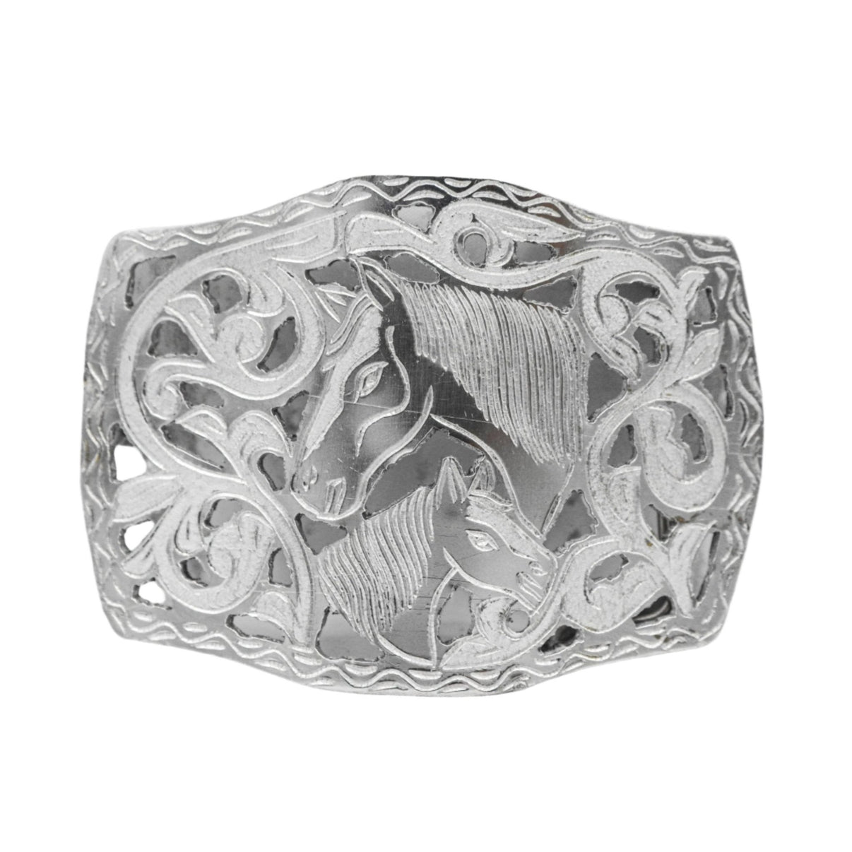 Hebilla Acero Stainless Steel Charro Belt Buckle - M - Royal Saddles - Belts/Buckles