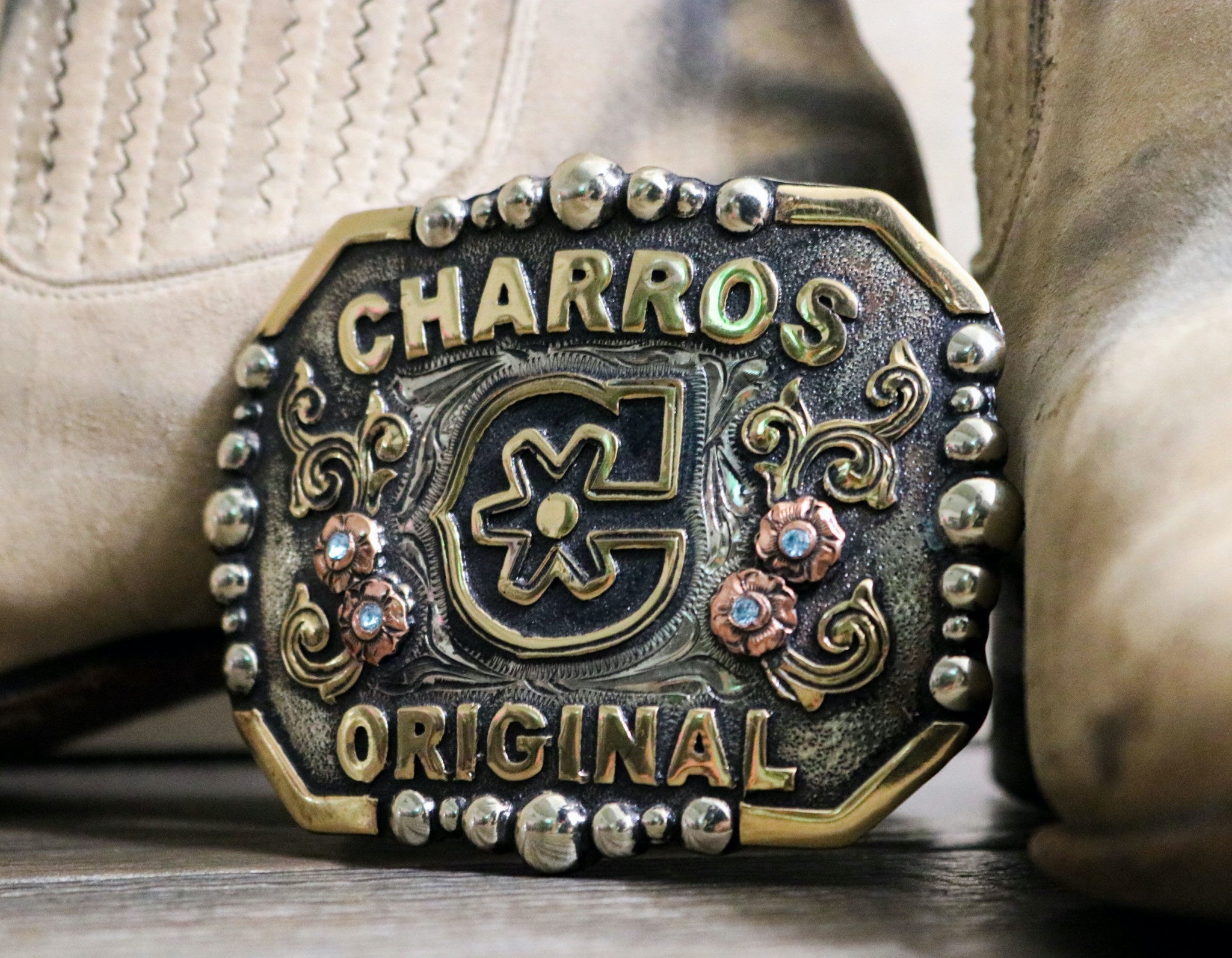 Hebilla Fina Charra Engraved Charros Buckle main image 1
