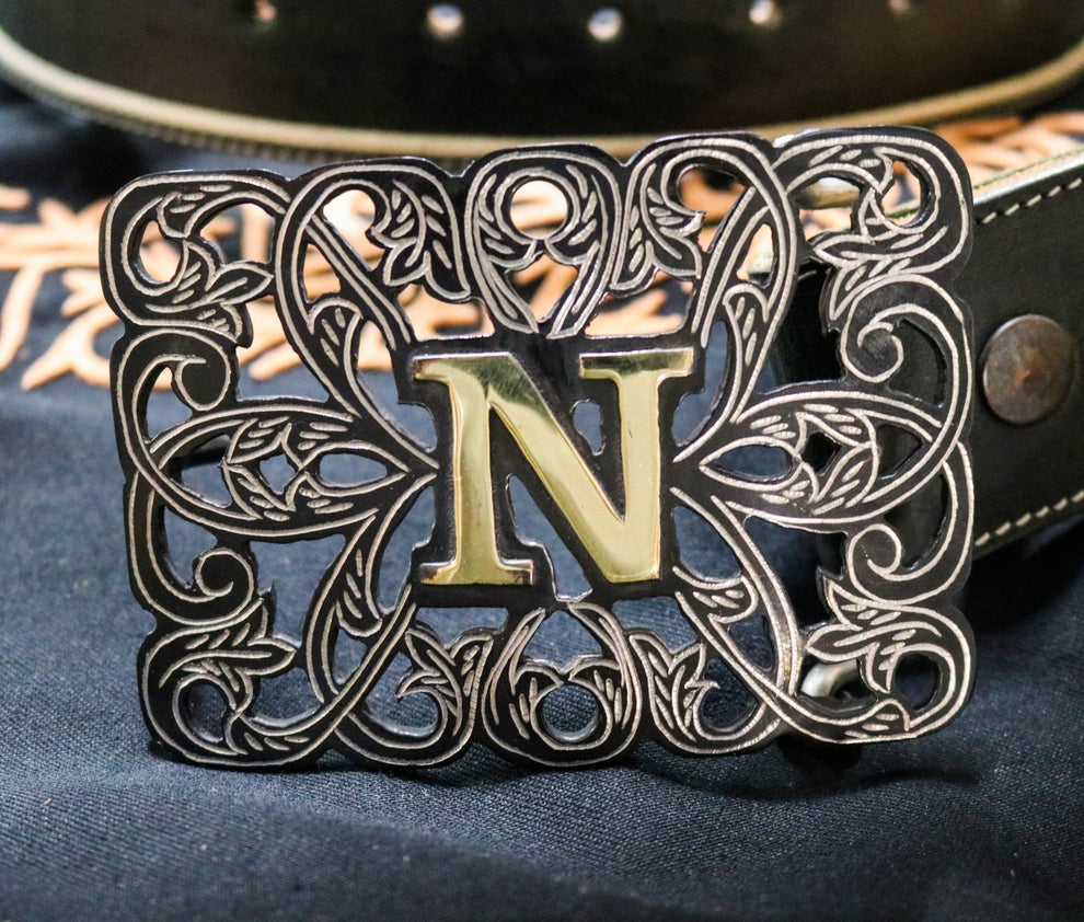 Pavonada Negra Charro Hebilla Buckle main image 1