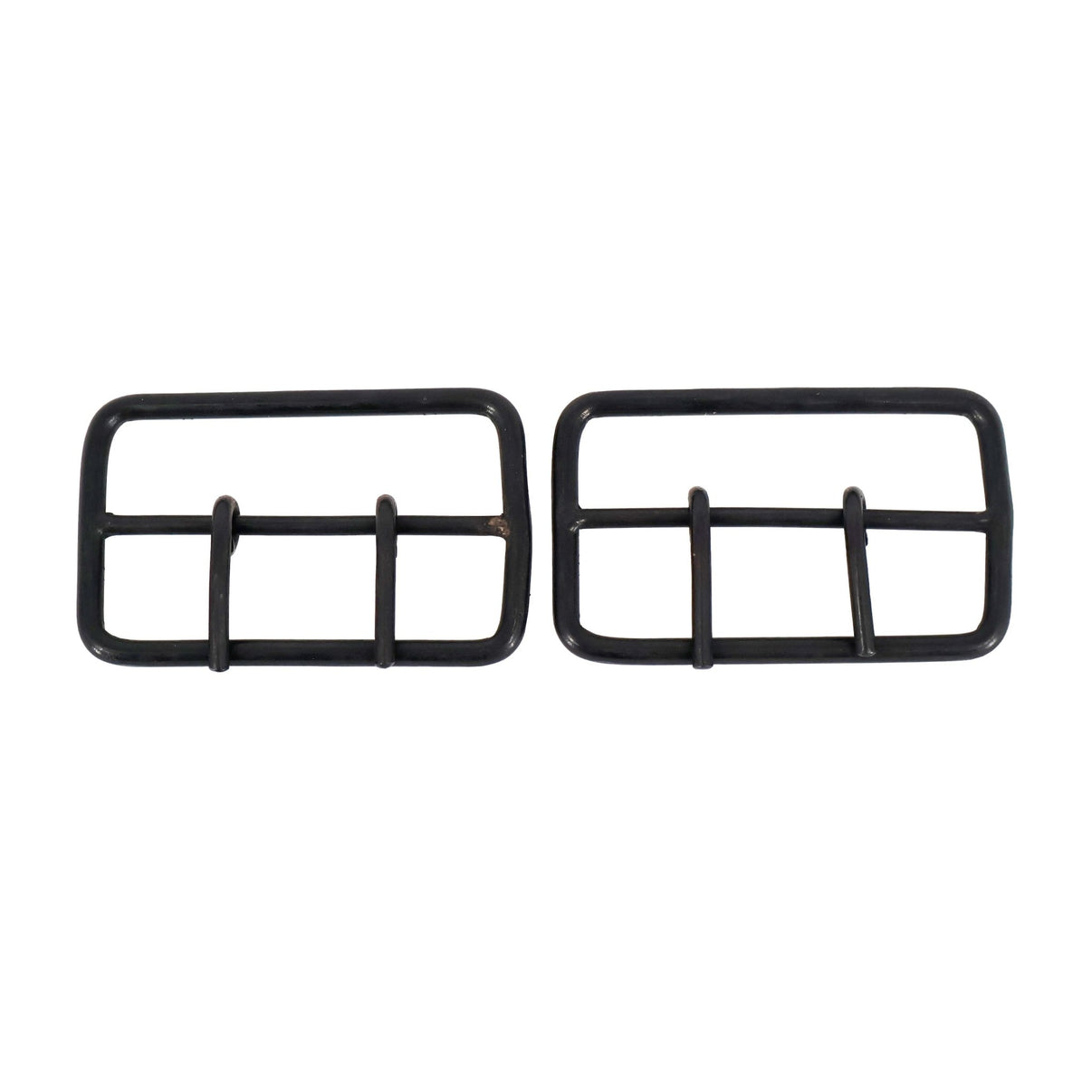 Hebillas Negras Pavonadas Montura Charra Mexican Fender Buckles - M-Royal Saddles - Charro Saddle Parts