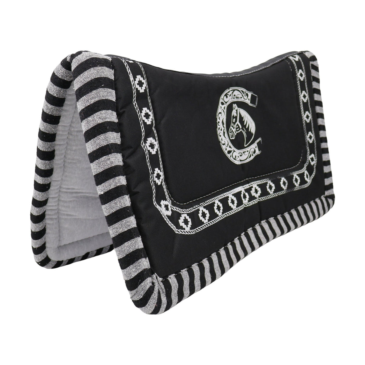 Horse Charro Carona Charra Negra Caballo - M-Royal Saddles - Charro Pads/Caronas