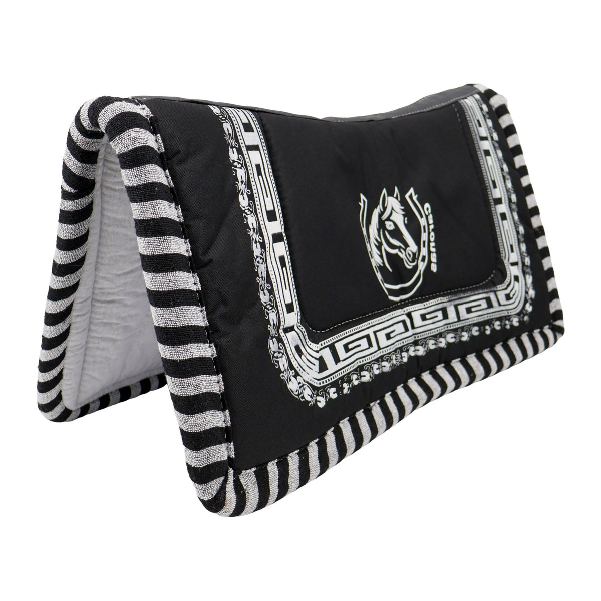 Horse Saddle Pad Black Carona Negra Montura Charra - M-Royal Saddles - Charro Pads/Caronas