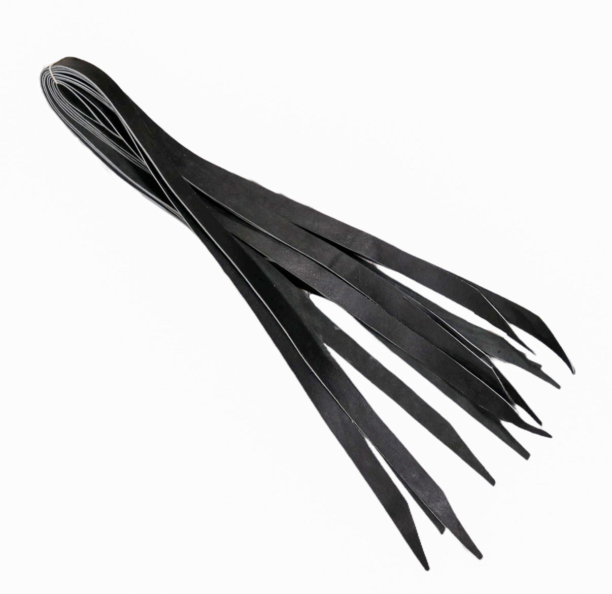 Juego de 8 Piel Black Tientos Para Montura Charra Leather Strings - M - Royal Saddles - Charro Saddle Parts