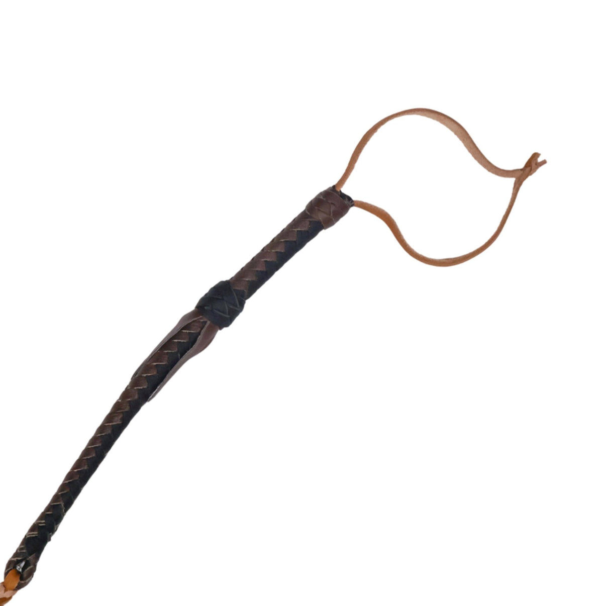 Leather Quirt Brown Genuine Western Whip Design - M - Royal Saddles - Western Quirts/Whips