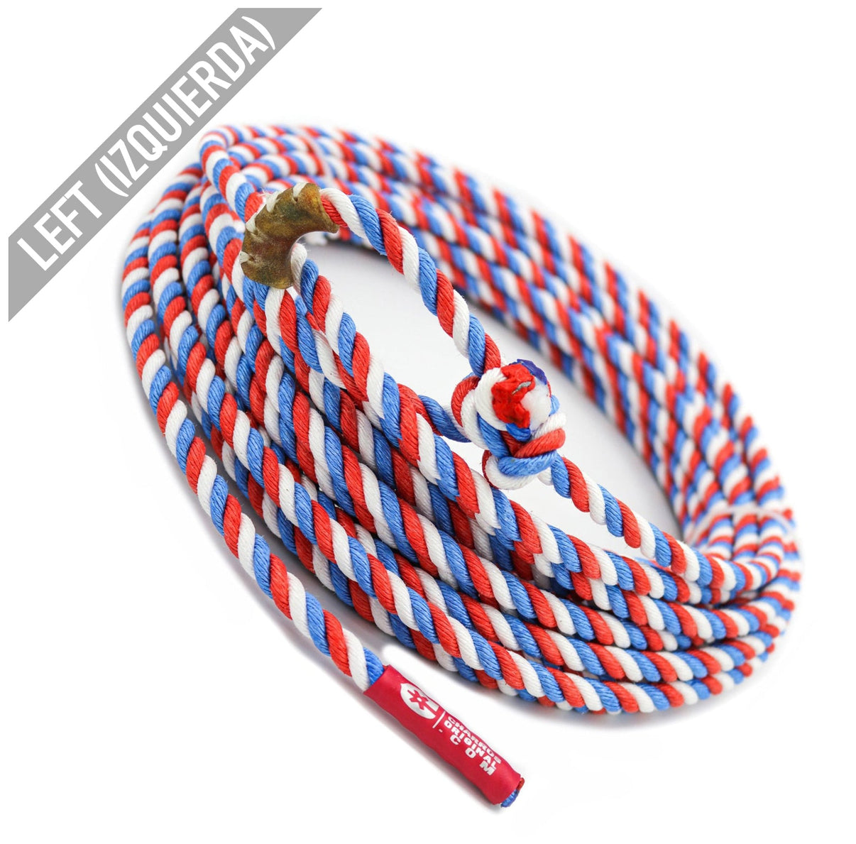 LEFT TWIST 60 FT. TRI Poly - Nylon Lariat Rope 10mm Plomo Soga - M - Royal Saddles - Ropes/Sogas