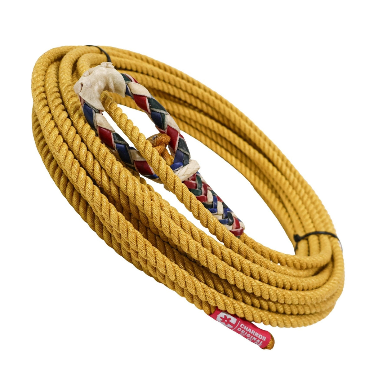 LIMITED 49FT Gold 11mm (Lead Core) Rope Soga Plomo - M - Royal Saddles - Ropes/Sogas